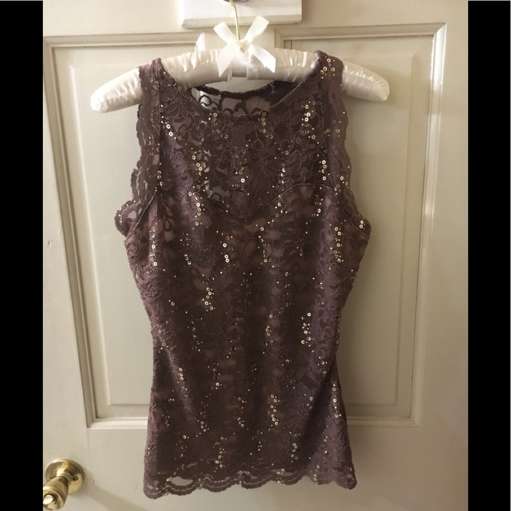 NWOT Boston Proper Sleeveless Sequin Top